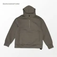 良品 BARNYARDSTORM ハーフジップ パーカー グレー系 トレーナー