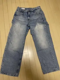 ZARA ライトブルーデニム バギーパンツUSA 31