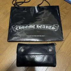 Chrome Hearts Wave Wallet クロスボタン ブラックのサムネイル