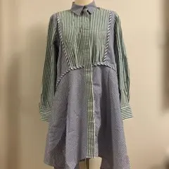 【訳あり】ZARA BASIC ストライプシャツのサムネイル