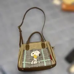 スヌーピー ショルダーバッグ ベージュ