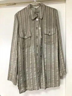 40 長袖 ビルダジュール レディース 薄手ジャケット ブラウス 貝ボタン 人気