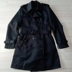 コムサイズム　メンズ　ブラック　トレンチコート　ビジネス　上着　M
