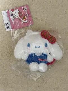 サンリオ　シナモロール×ハローキティ ぬいぐるみキーホルダー