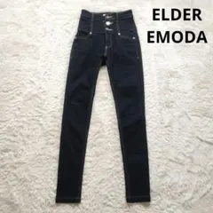 EMODA　エモダ　ELDER　ハイウエストスキニーデニム　濃紺　ストレッチあり