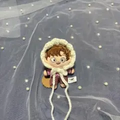 ぬい服　ほわぬい　被り物　ボンネット　8cm ぬいぐるみ　緑