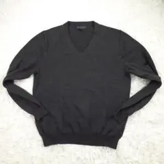 美品◎Brooks Brothers ブルックスブラザーズ Vネックセーター 灰