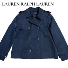 ローレンラルフローレン ショートトレンチコート　ネイビー　日本サイズL相当