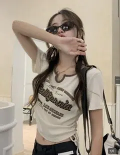 SHEIN クロップドTシャツ Lサイズ