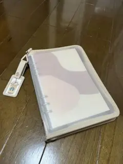 6穴手帳シール帳♡コラージュファイル貯金バインダーベージュ♡