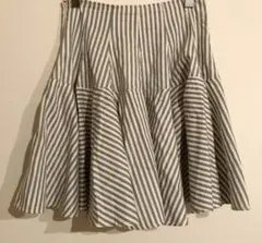 ストライプスカート　フレア　美品