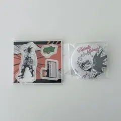 ヒロアカ爆豪勝己 アクリルフィギュアコレクション　アクスタ オールスター缶バッジ