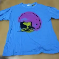 Tシャツ　半袖　ZARA PEANUTS 152cm 水色　タグ切断済　生地薄いのサムネイル