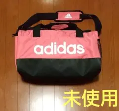 未使用adidas ボストンバッグ ネイビー×ピンク 大容量 旅行 部活