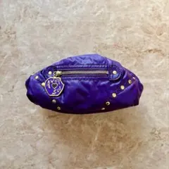 【ANNA SUI アナスイ ポーチ パープル りんごチャーム】