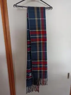 レディース　アクリル チェック柄 マフラー