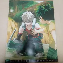 僕のヒーローアカデミア カレンダー ポスター 2022 爆豪勝己 緑谷出久