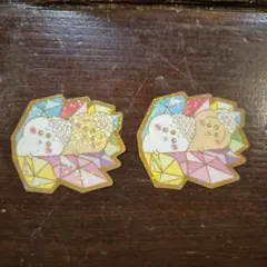 ちいかわ　キラキラダイカットステッカー付きグミ　2枚