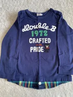 ミキハウス　ダブルビー長袖カットソー 100cm