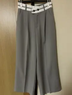 JEANASIS グレー ワイドパンツ M
