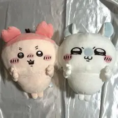 ちいかわ モモンガ＆古本屋　ピース BIGぬいぐるみ セット