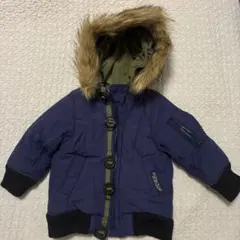 フード付きネイビーアウター 95cm以下