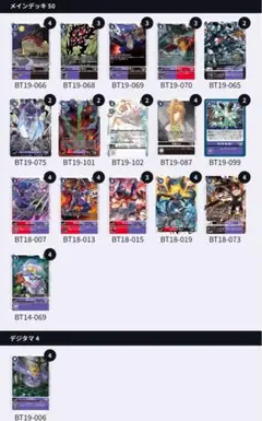 ミレニアモンデッキ　デッキパーツ　デッキ　デジカ　デジモンカード　デジモン ミレニアモン雑記「ざっくりデッキレシピ」｜バジキューラ