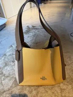 COACH イエロー・ブラウン ショルダーバッグのサムネイル