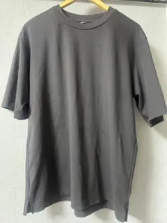 GU クルーネックTシャツ ダークグレー L