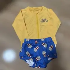 極美品 1回着用❗️リトルウィークエンド　ラッシュガード セット 70-80