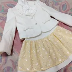 美品　130 アリサナ　4点セット　入学式　結婚式　子供用フォーマルスーツ