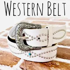 ウエスタンベルト　古着　y2k　アメカジ　グランジ　ヴィンテージ　スタッズ　韓国