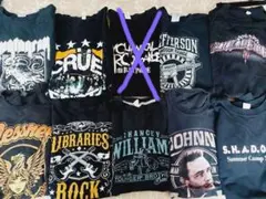 バンドTシャツ まとめ売り9枚セット 1枚おまけの10枚 - メルカリ