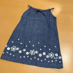 ミキハウス　ジャンバースカート　ワンピース　デニム　スカート　110