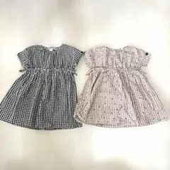 子供服　ベビー服　ワンピース　80 お揃い　双子　夏服のサムネイル