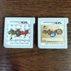 動作確認済】妖怪ウォッチ 妖怪ウォッチ2 本家 3DS ソフト 2本セット