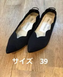 値下げ中】offen オッフェン ポインテッドトゥ 23.5 黒 パンプス