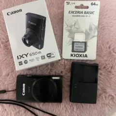 Canon IXY 650m ブラック KIOXIA 64GB SDカード付き Canon IXY 650m ブラック KIOXIA 64GB SDカード付き - メルカリ