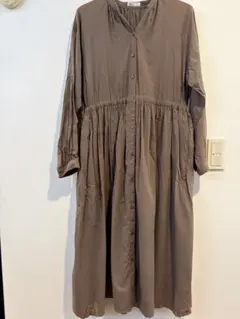 CRAFT シャツワンピース 長袖 ブラウン