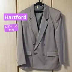 Hartford 薄いキャメルカラーのダブルブレスト テーラードジャケットのサムネイル