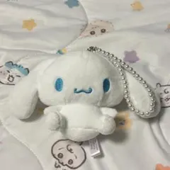 シナモロール リボン付パールチャームマスコット プライズ フリュー タイトー