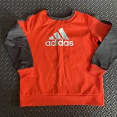 adidas オレンジ トレーナー 160 男の子　女の子　送料無料　長袖