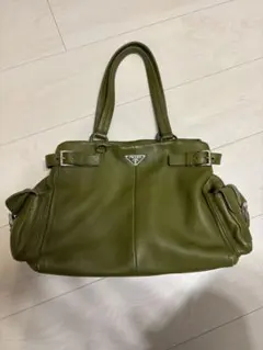 PRADA オリーブグリーン ハンドバッグ
