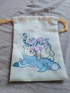 DISNEYディズニー熊のプーさんポーチ布袋