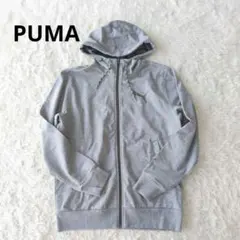 PUMA プーマ　パーカー グレー フルジップアップ 長袖 M　羽織り