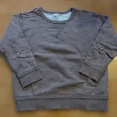 110サイズ トレーナー ブラウン グレー