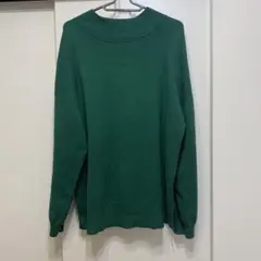 グローバルワーク　ハイネックプルオーバー　グリーン　ニット セーター Lサイズ
