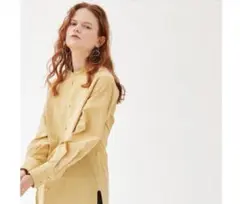 MACPHEE TomorrowLandコットン イエローシャツのサムネイル