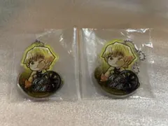 鬼滅の刃　ぴたでふぉめ　アクリルキーホルダー　我妻善逸2点セット