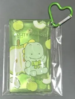 カイジュウパラダイス　カラビナ付きクリアポーチ　サンエックスユニバース